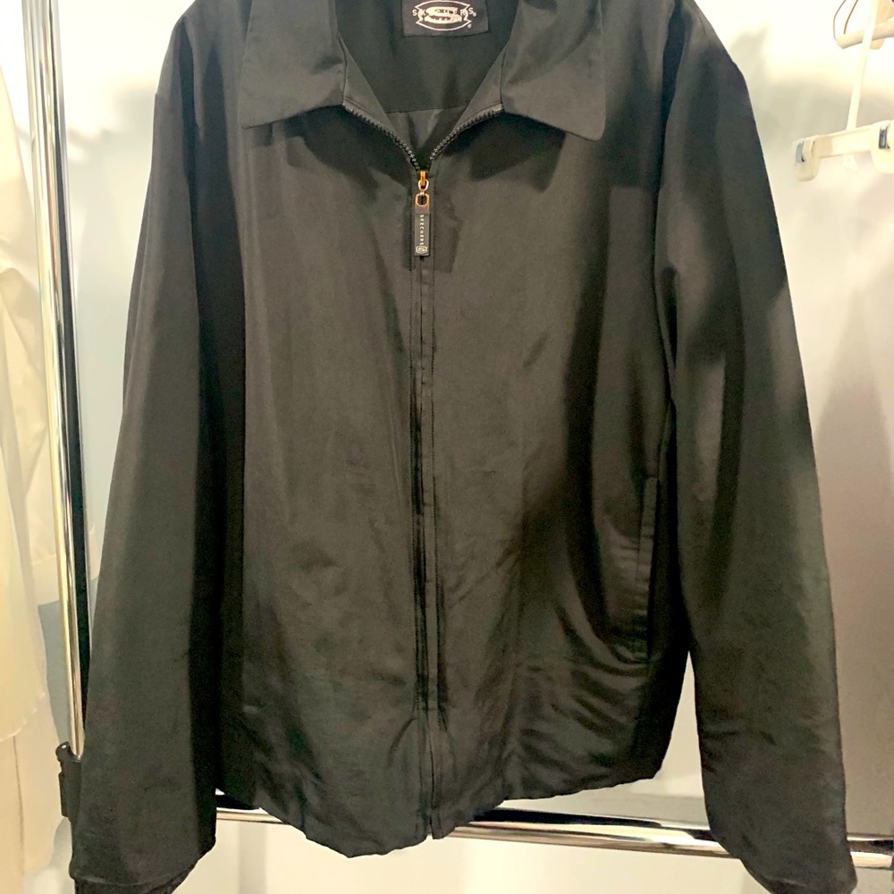 Men’s black windbreaker spring Jacket